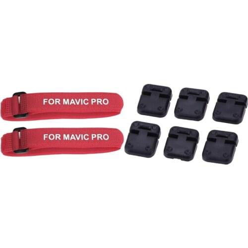 6PCS Black Plastic Car Door Hinge with 2 Pcs Propeller Blade Tape Straps Holder