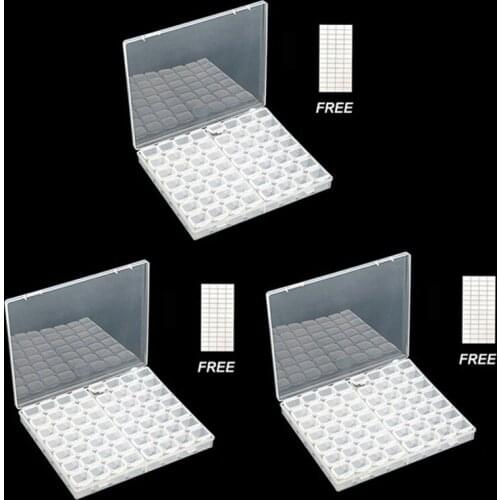 84 grid new diamond painting storage sticker box diamond embroidery tool accessories accessories bead storage box