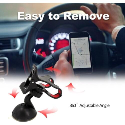 360 Rotation Car Phone Holder Suction Cup For IPhone X 8 7 6 Plus 11 12 Pro Max Air Vent Mount Clip In Car Phone Stand