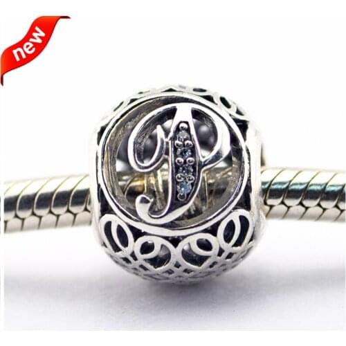 CKK 925 Sterling Silver Jewelry Vintage P Original Fashion Charms Beads Fits Bracelets For Jewelry Making
