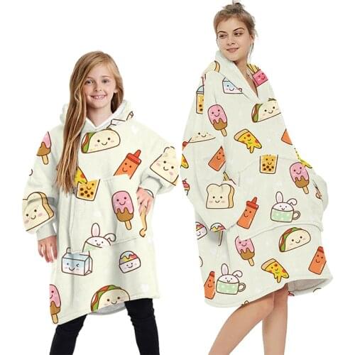 Multiple Styles Childrens Hoodie Autumn Winter Mink Velvet Thick Home Warmth With Lamb Wool Blanket Hoodie Sweatshirt Jacket