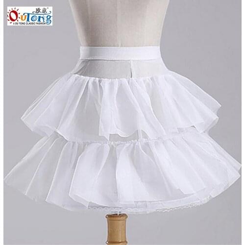 Outong Children Petticoats for Formal Flower Girl Dress Child Underskirt Short Lace Dress Petticoats Party Dresses For Birthday
