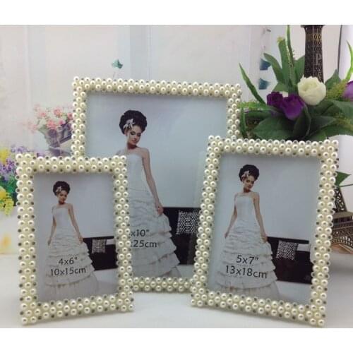 Bohemian imitation pearl photo frame photo frame photo wall wedding wedding birthday photo frame bedroom setting frame 7 inch