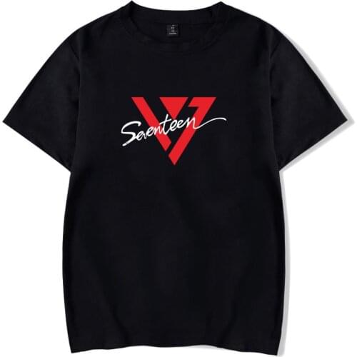 SEVENTEEN kpop Summer Casual T shirt Men/Women Short Sleeve top popular loose tshirt 2020 new Cool Tee shirts Streetwear Clothes