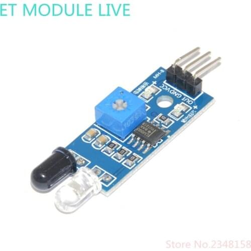 IR Infrared Obstacle Avoidance Sensor Module for Arduino Smart Car Robot 3-wire Reflective Photoelectric New