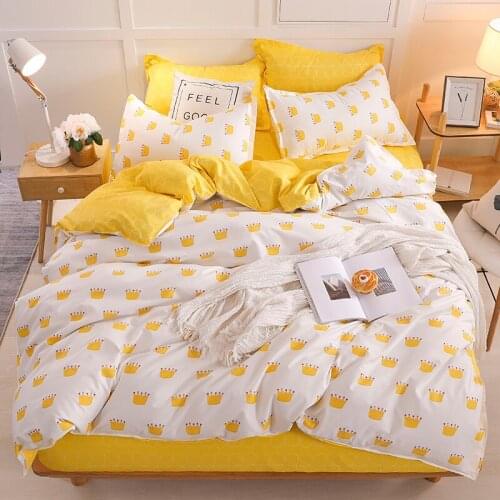 Crown Bedding Sets Sheet Duvet Cover Bedclothes Twin Full Queen King Size For Kids Bedding Set
