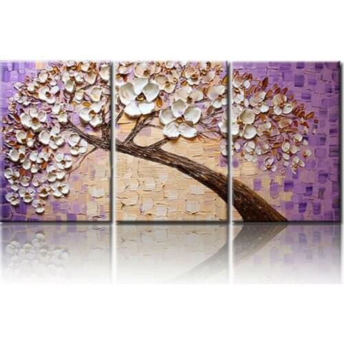 Lucky Tree Modern Abstract Oil Painting home decor wall art picture flowers on palette thick knife oil painting 168011