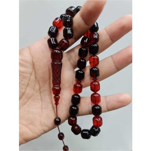 Islamic Tasbih Muslim Rosary Beads 33 Prayer Rosary For Men Bracelet For Men Accessory amber oltu amber stone Handmade Turkey