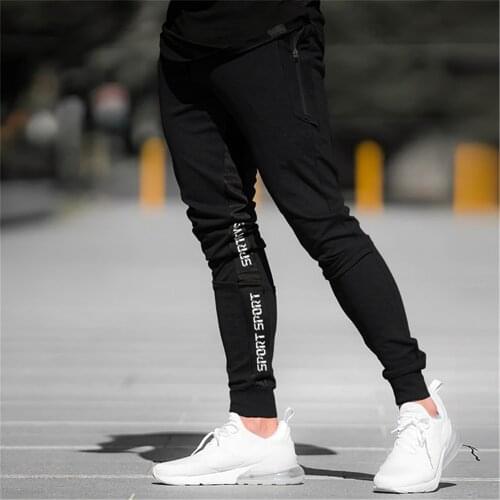 Men Fitness Hip Hop Pants Joggers Sweatpant Athletic Training Slim Long Trousers