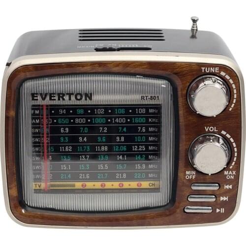 Everton RT-801BT USB-SD-FM-Bluetooth Supported Nostalgic Radio