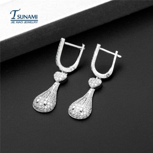 New fashion high quality of pipa cubic zirconia earrings,Women and girls favorite jewelry earring ER-057