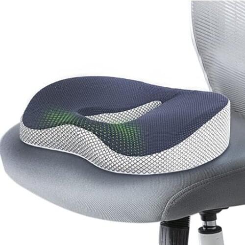 Memory Foam Cushion Hemorrhoids Cushion Office and Home Seat Cushion Coccyx Memory Foam Chair Orthopedic Hip Cushion