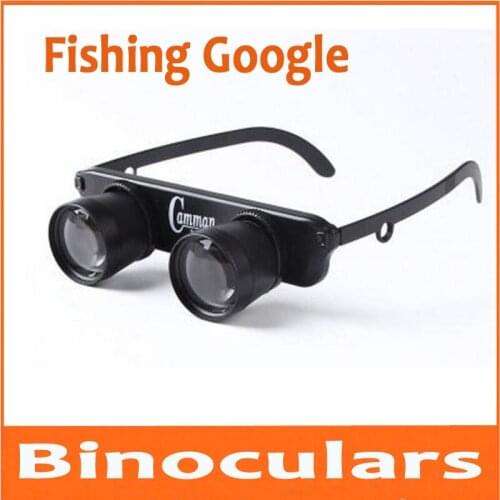 3 Times 4X Adjustable Fishing binoculars high definition night vision see bleach Fishing special myopia wear Magnifier Glass
