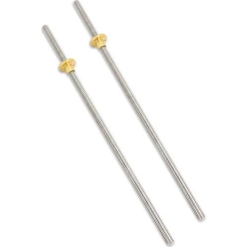 RepRap 3D Printer &CNC THSL-500-8D T-type stepper motor trapezoidal Lead Screw 8MM Thread 8mm T8 Length 500mm with Copper Nut