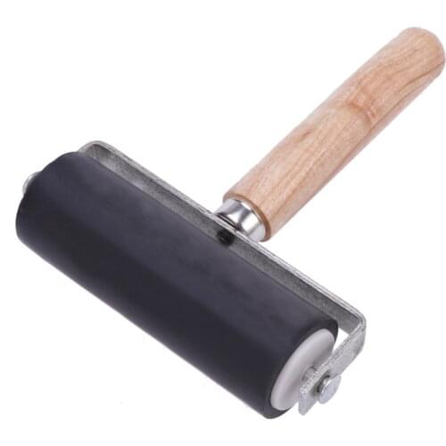 Rubber Roller Brayer Printmaking Craft Projects Ink and Stamping Tools (Black)