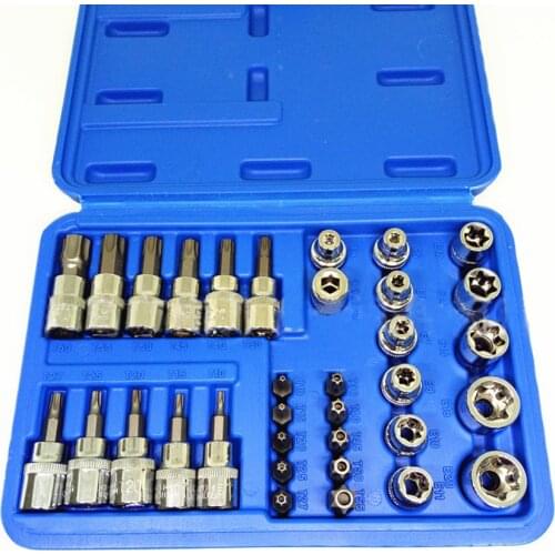 Hand Tools Inch Sleeve Chrome Vanadium Steel Socket Car Repair Tool Ratchet Set Torque Wrench Combination Bit a Wrench Set