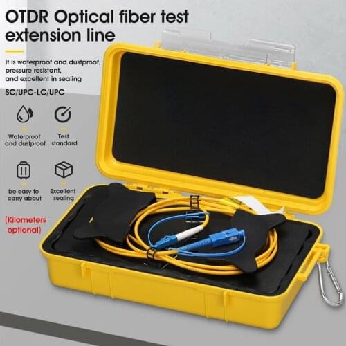 SC/UPC-LC/UPC OTDR Zone Eliminator,Fiber Rings ,Fiber Optic OTDR Launch Cable Box 500M 1Km 2Km SM 1310/1550nm