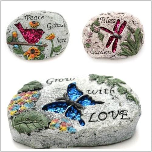 Silicone Mold Oval Shape Stone Decoration Mold Butterfly Bird Dragonfly pattern Soap Mould Handmade Resin Clay mould