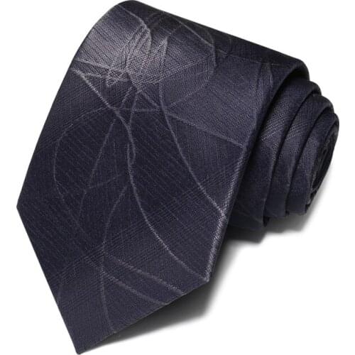 Dark Grey High Quality Ties for Men Formal Business 8cm Tuxedo Suits Necktie Wedding Party Mens Ties Corbatas with Tie Gift Box