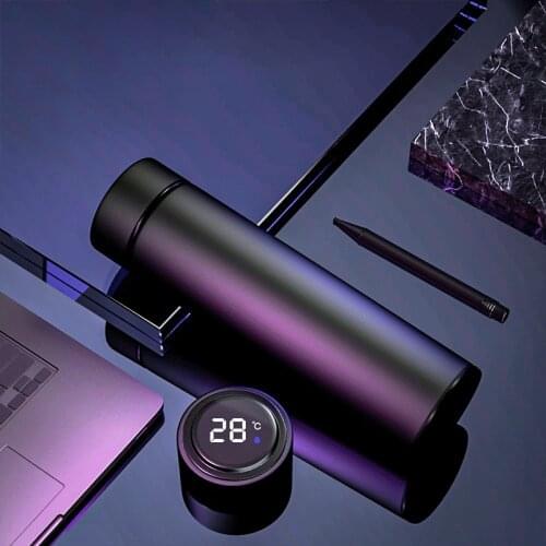 Smart Insulation Cup Male and Female Student Portable Water Cup Creative Personalized Trend Mass Simple Temperature Tea Cup