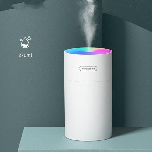 Second-generation Exquisite Cup Car USB Air Humidifier Colorful Night Light Suitable For Office Home