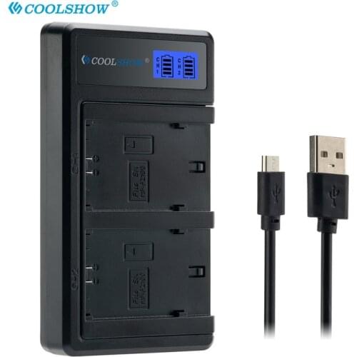 NP FZ100 NPFZ100 NP-FZ100 LED Dual USB Charger for Sony Alpha A7III A7R III A9 Alpha 9 A7R3 A6600 Cameras Battery Charger