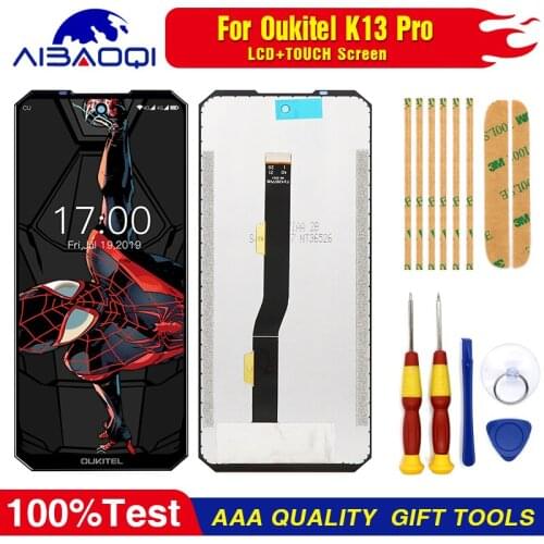 LCD+TOUCH Screen For Oukitel K13 Pro Phone Flex Cables Charging Module Phone Perfect Replacement Parts Free Tools