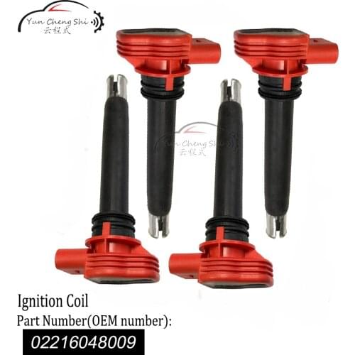 0 221 604 800 For Audi A4 A8 Q7 R8 S6 Volkswagen Touareg Ignition Coil, Spark Plug Connector 0221604800