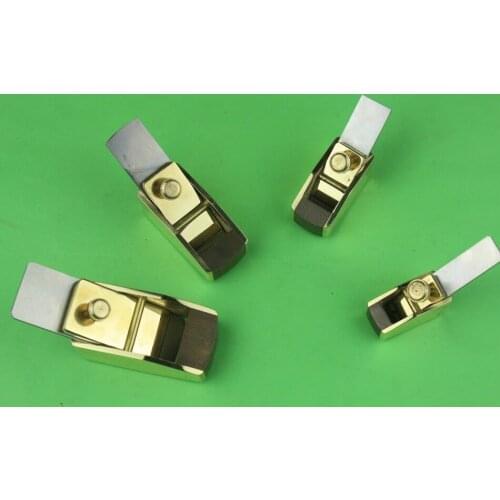Violin Wood working plane, 4pcs mini brass wrap bakelite plate plane convex bottom