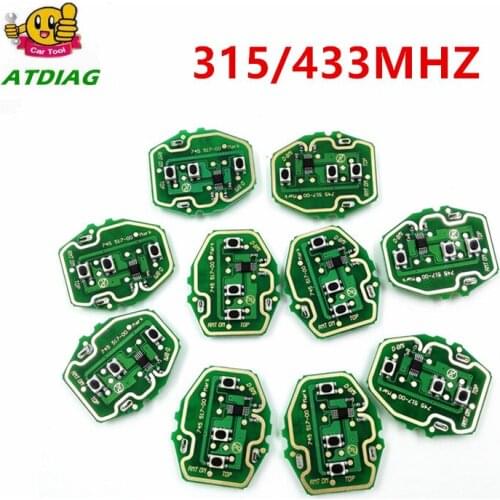 5pcs/lot Keyless Entry EWS Remote Control Circuit Board 3 Button 315MHZ/433 for BMW E46 high quality