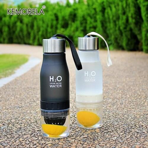650ml Infuser Water Bottle Plastic Fruit Infusion Kids Drink Outdoor Sports Bottle Juice Lemon Portable Kettle