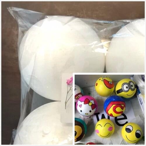 1/1.5/2/3/4/7/8/9/10/12/15/18/20/30cm White Modelling Foam Balls Polystyrene Styrofoam Christmas Craft Ball