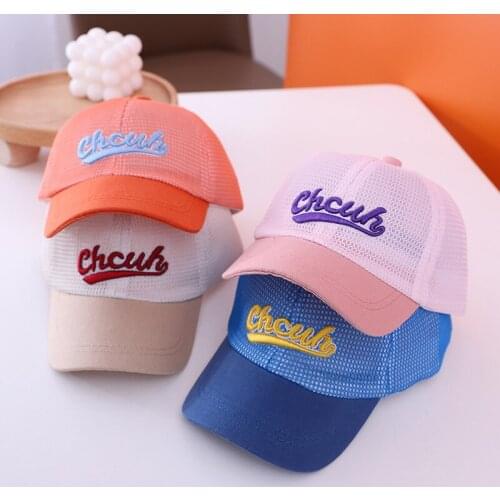 Doitbest All Mesh Children Baseball Cap Summer Breathable Chcuh-Letters Cute kids Hats Boys Girls Caps child snapback Hat gorras