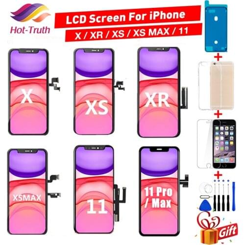Display For iPhone X XS MAX XR 11 Pro Max Display 3D Touch Screen Pantalla Replacement For iPhone 6 6S 7 8 5 LCD Assembly