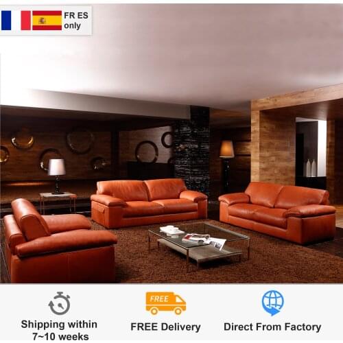 High quality genuine leather sofa modern Nordic couch living room sofa furniture home feather sofa set 1+2+3 seater
