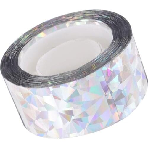 Double-Sided Reflective Bird Scare Ribbon Home Garden Farm Bird Scare Repellent Tape Visual Flash Anti-Bird Device