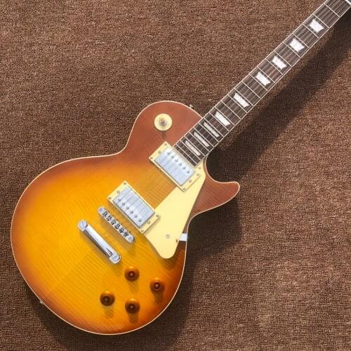 Electric guitar,Rosewood fingerboard,Maple top,Dark sunburst,High quality,Free shipping