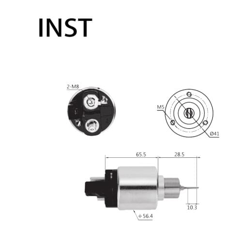 ELECTROMAGNETIC SWTICH SOLENOID FOR 12V 1.7KW 9.330.081.068 F.000.SH0.111 F.000.SH0.130 F.000.SH0.214 1972 134824 333145