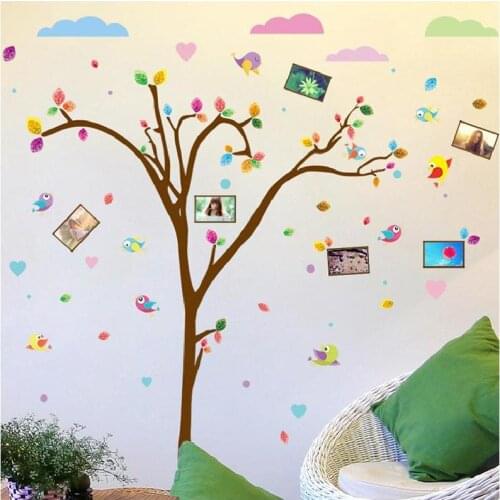 Tree Leaf Photo Wall Sticker For Sofa Backdrop Bedroom Pvc Home Decal Decorative Poster Mural Art Window Diy Study Room Sale