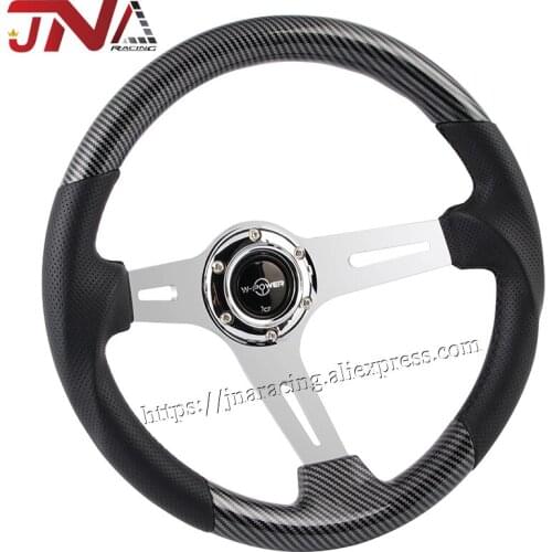 JNA 14'inch Universal Steering Wheel Auto Steering Wheel Racing Sport turning Wheel With Logo