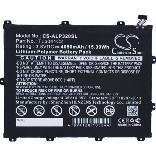 Cameron sino battery for Alcatel One Touch Hero 8,One Touch POP 8, OT-9020A,OT-D820X,OT-P320X,OT-P350X,P320A,Trek HD