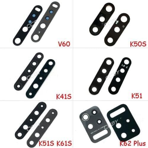 10pcs Rear Back Camera Glass Lens Cover For LG V60 K50S K51 K41S K51S K61S K62 Plus With Adhesive Sticker Replacement Parts