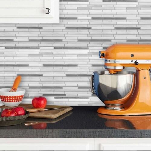 Mosaic Self Adhesive Tiles Kitchen Bathroom 3D Waterproof Backsplash Vinyl Wall Sticker Home Decor DIY Mosaic Tiles