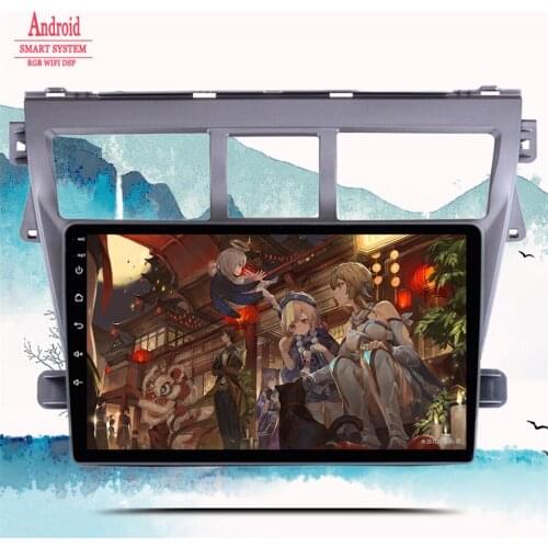 Multimedia Player For Toyota Vios Yaris 2007 2008 2009 2010 2011 2012 2013 Android 10 Navigation GPS Car Radio DVD Tape Recorder