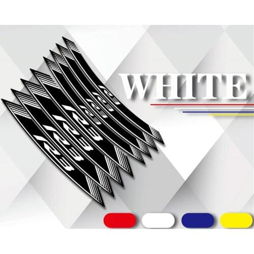 Motorcycle Inner Tires LOGO Stickers Reflective Waterproof Stripe Front Rear Wheel Decals Sticker Set For YAMAHA R3