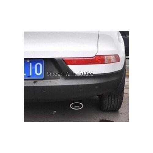 Stainless Chrome Rear Outlet Tail End Pipe Exhaust Muffler Tip For Kia Sportage R 2010 2011 2012 2013 2014 20105