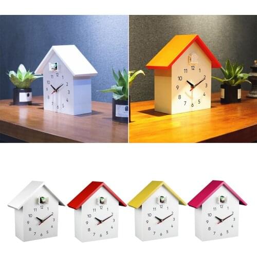 Wall Hanging Clock, Decorative Cuckoo Clock out the Window, Samll Bird Hourly Clock Art Home Living Room Office Decor Decor