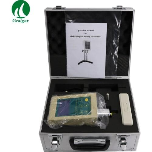 NDJ-9S High Accuracy Rotational Viscometer Used for Determining the Liquid Viscose the Absolute Viscosity with Blue Backlight