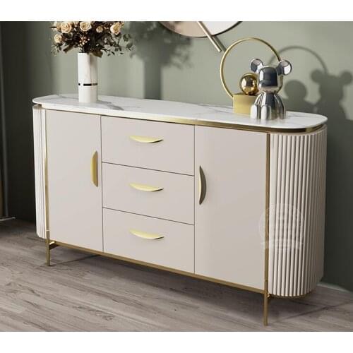 Dining side cabinet marble cabinet living room wall family small family decorative storage porch cabinet