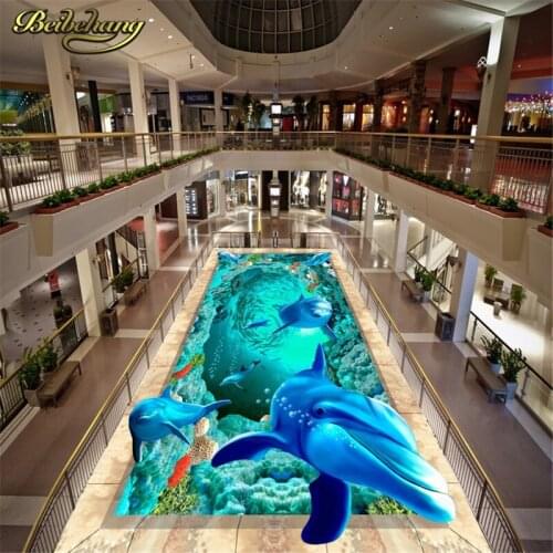 Beibehang Custom Photo Wallpaper papel de parede 3D Underwater World Starfish Bathroom floor painting Mural PVC Wall paper roll